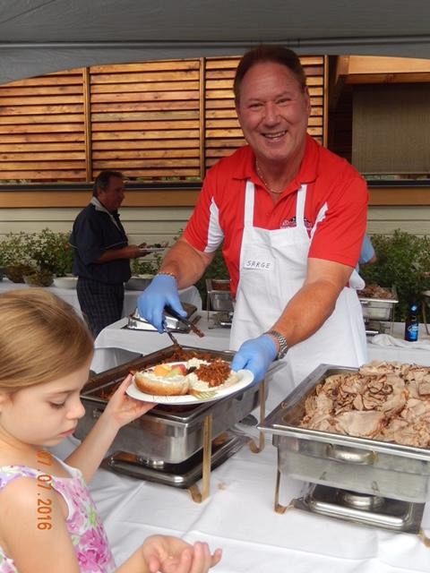 Sarge organizes the BBQ Boys... Thanks