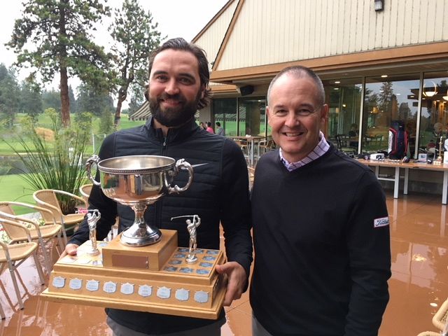 Low Gross Trophy Presentation to Mike Byland