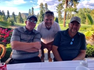 Brad, Mike and Barry chatting on the good ol' days!